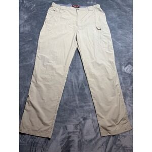 Simms Pants Mens XL Tan COR3 Cargo Nylon Fishing Hiking